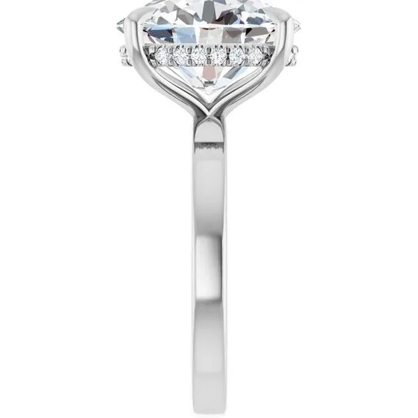 Claw-Prong Hidden Halo-Style Engagement Ring Image 4 Mark Jewellers La Crosse, WI