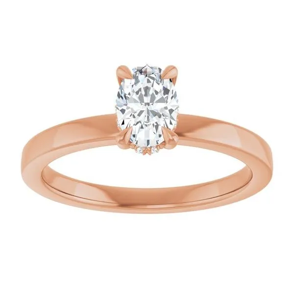 Claw-Prong Hidden Halo-Style Engagement Ring Image 3 Raleigh Diamond Fine Jewelry Raleigh, NC