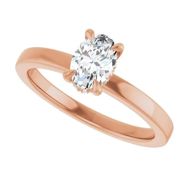 Claw-Prong Hidden Halo-Style Engagement Ring Image 5 J. Thomas Jewelers Rochester Hills, MI