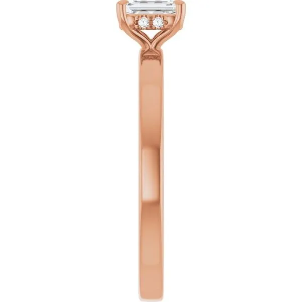 Claw-Prong Hidden Halo-Style Engagement Ring Image 4 Clater Jewelers Louisville, KY