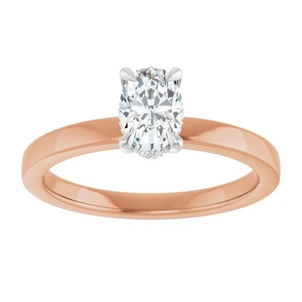 Claw-Prong Hidden Halo-Style Engagement Ring Image 3 Clater Jewelers Louisville, KY