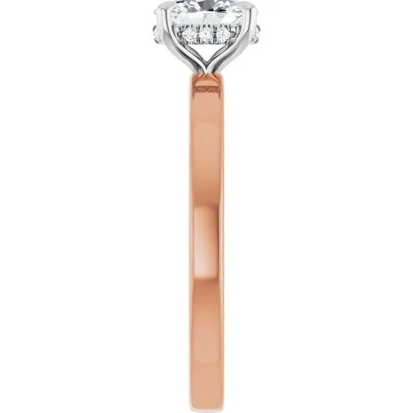 Claw-Prong Hidden Halo-Style Engagement Ring Image 4 The Jewelry Source El Segundo, CA