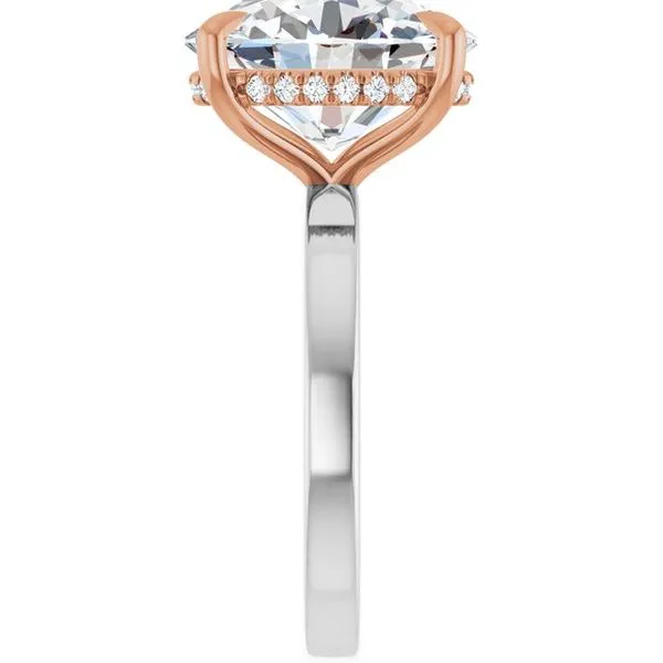 Claw-Prong Hidden Halo-Style Engagement Ring Image 4 Mark Jewellers La Crosse, WI