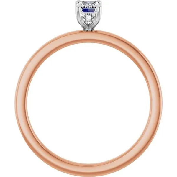 Claw-Prong Hidden Halo-Style Engagement Ring Image 2 J. West Jewelers Round Rock, TX