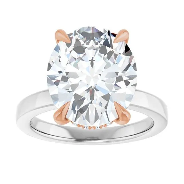 Claw-Prong Hidden Halo-Style Engagement Ring Image 3 Shipley's Fine Jewelry Hampstead, MD