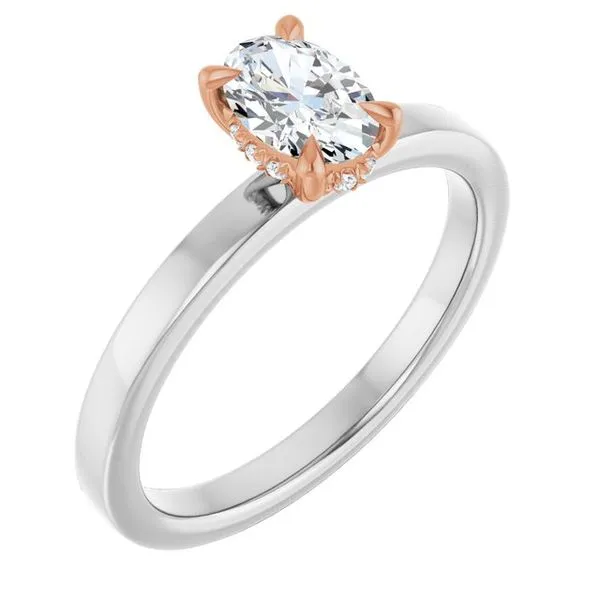 Claw-Prong Hidden Halo-Style Engagement Ring Mark Jewellers La Crosse, WI