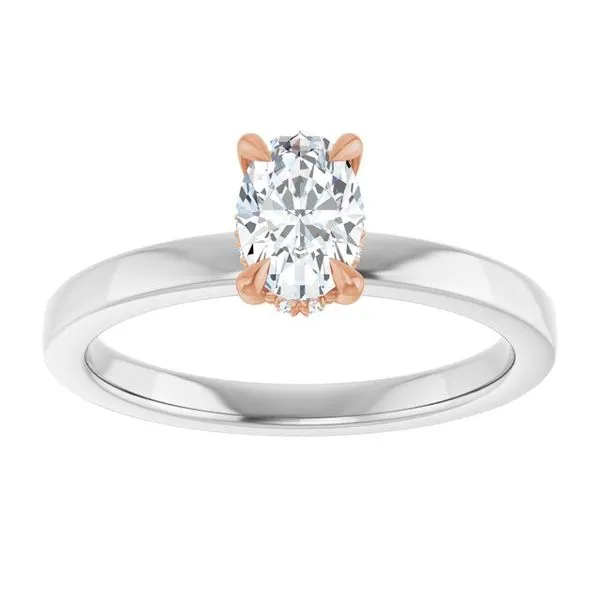 Claw-Prong Hidden Halo-Style Engagement Ring Image 3 Futer Bros Jewelers York, PA