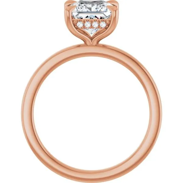 Claw-Prong Hidden Halo-Style Engagement Ring Image 2 Arezzo Jewelers Elmwood Park, IL
