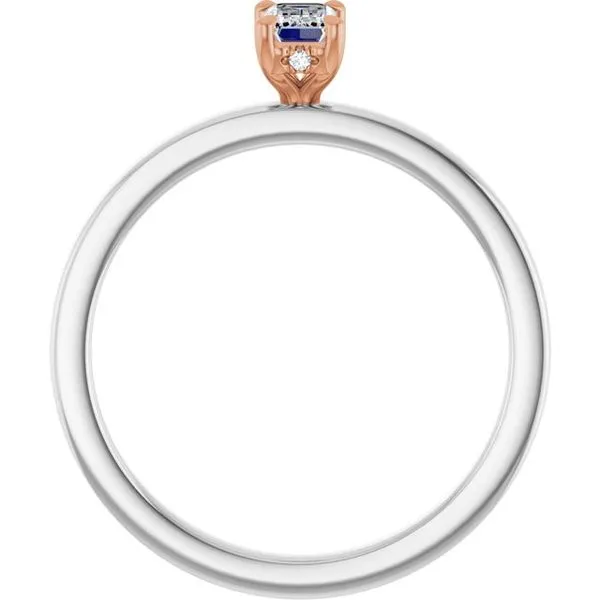 Claw-Prong Hidden Halo-Style Engagement Ring Image 2 Don's Jewelry & Design Washington, IA