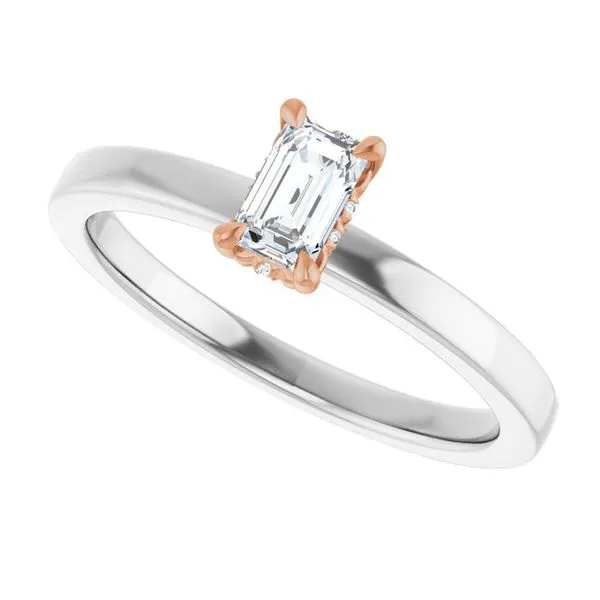 Claw-Prong Hidden Halo-Style Engagement Ring Image 5 J. Thomas Jewelers Rochester Hills, MI