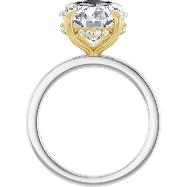 Claw-Prong Hidden Halo-Style Engagement Ring Image 2 The Jewelry Source El Segundo, CA