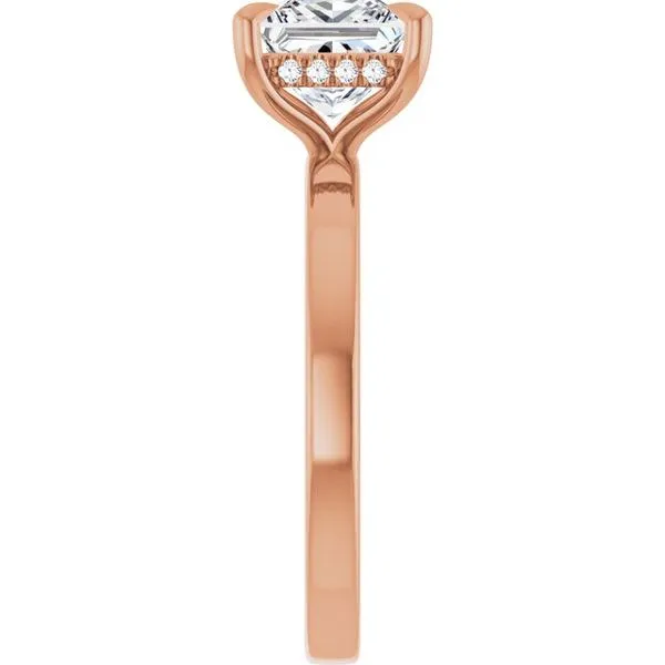 Claw-Prong Hidden Halo-Style Engagement Ring Image 4 Paul James Jewelers Angels Camp, CA