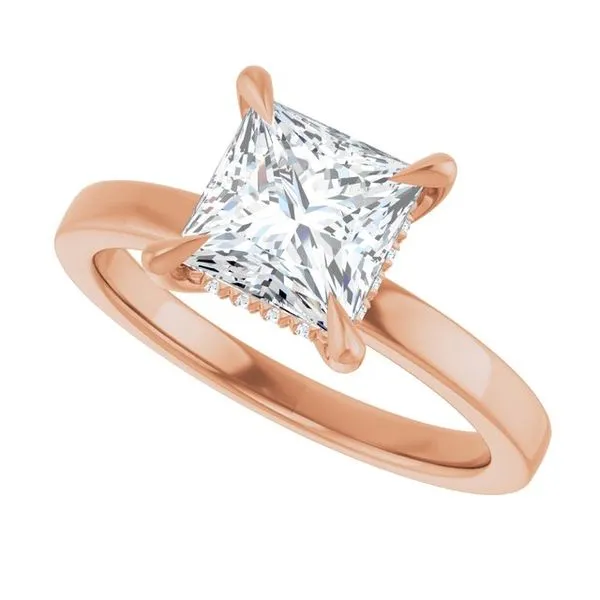 Claw-Prong Hidden Halo-Style Engagement Ring Image 5 J. Thomas Jewelers Rochester Hills, MI