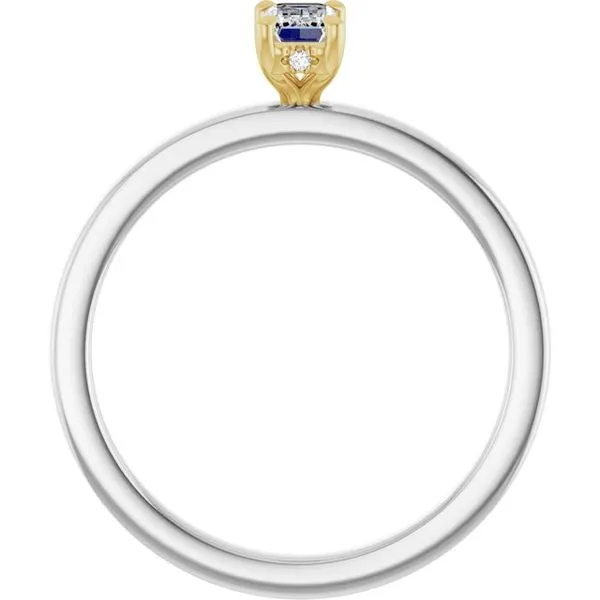 Claw-Prong Hidden Halo-Style Engagement Ring Image 2 Don's Jewelry & Design Washington, IA