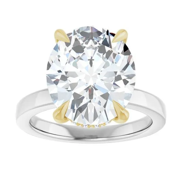 Claw-Prong Hidden Halo-Style Engagement Ring Image 3 Jimmy Smith Jewelers Decatur, AL