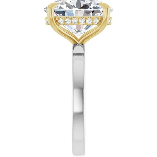 Claw-Prong Hidden Halo-Style Engagement Ring Image 4 Natale Jewelers Sewell, NJ