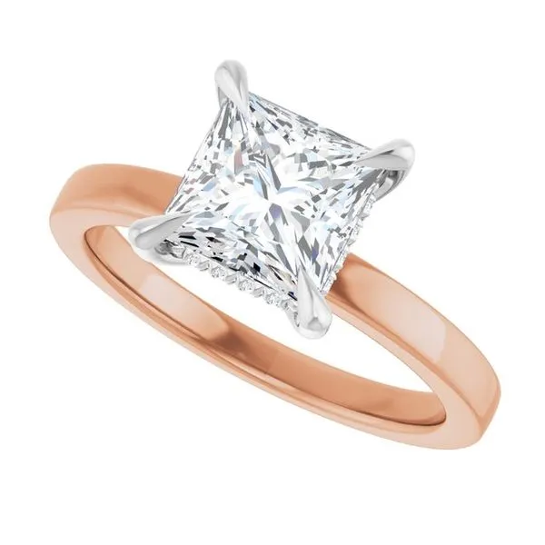 Claw-Prong Hidden Halo-Style Engagement Ring Image 5 Futer Bros Jewelers York, PA