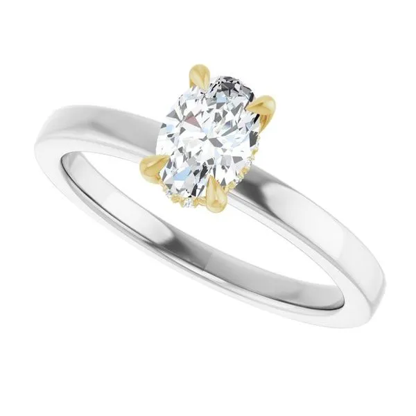 Claw-Prong Hidden Halo-Style Engagement Ring Image 5 J. Thomas Jewelers Rochester Hills, MI