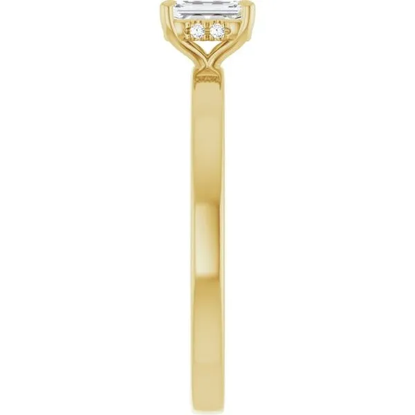 Claw-Prong Hidden Halo-Style Engagement Ring Image 4 J. Thomas Jewelers Rochester Hills, MI