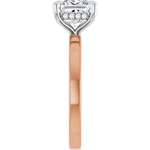 Claw-Prong Hidden Halo-Style Engagement Ring Image 4 Natale Jewelers Sewell, NJ