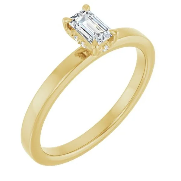 Claw-Prong Hidden Halo-Style Engagement Ring Clater Jewelers Louisville, KY