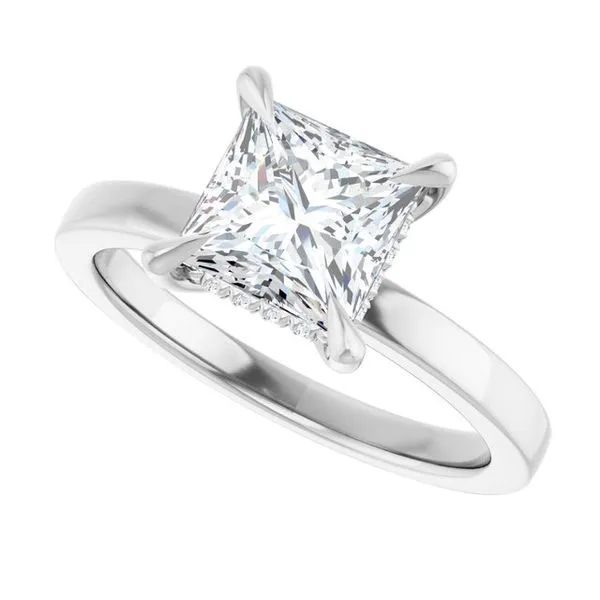 Claw-Prong Hidden Halo-Style Engagement Ring Image 5 Shipley's Fine Jewelry Hampstead, MD