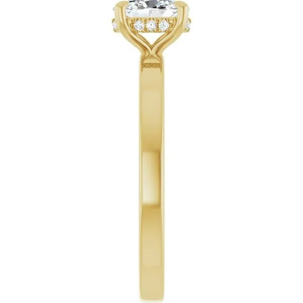 Claw-Prong Hidden Halo-Style Engagement Ring Image 4 Mark Jewellers La Crosse, WI