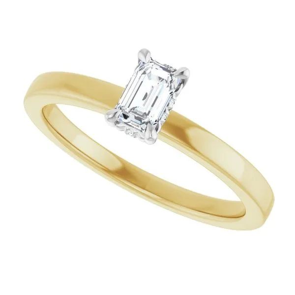 Claw-Prong Hidden Halo-Style Engagement Ring Image 5 Jimmy Smith Jewelers Decatur, AL