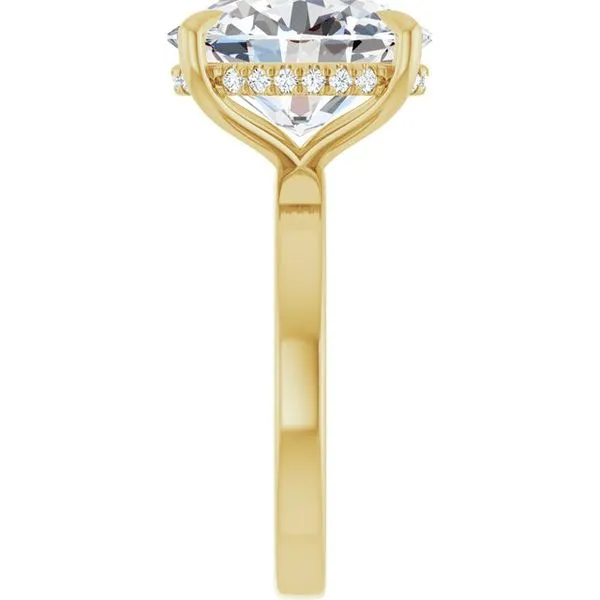 Claw-Prong Hidden Halo-Style Engagement Ring Image 4 Mark Jewellers La Crosse, WI