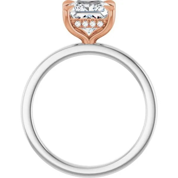 Claw-Prong Hidden Halo-Style Engagement Ring Image 2 Natale Jewelers Sewell, NJ