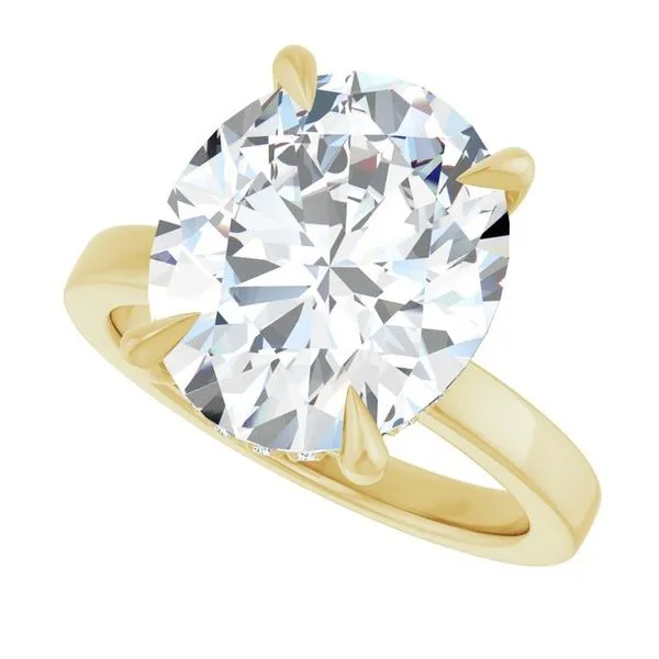 Claw-Prong Hidden Halo-Style Engagement Ring Image 5 Jimmy Smith Jewelers Decatur, AL