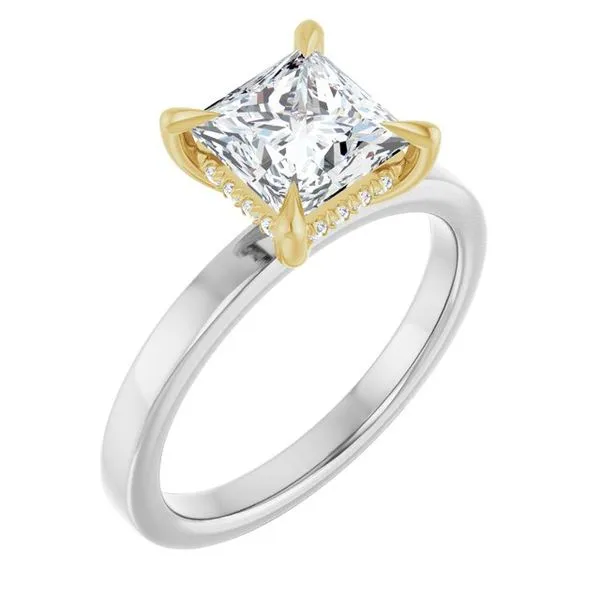 Claw-Prong Hidden Halo-Style Engagement Ring Jimmy Smith Jewelers Decatur, AL