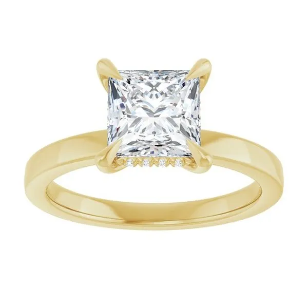 Claw-Prong Hidden Halo-Style Engagement Ring Image 3 Raleigh Diamond Fine Jewelry Raleigh, NC