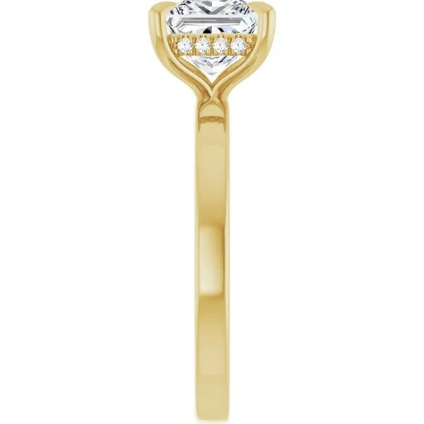 Claw-Prong Hidden Halo-Style Engagement Ring Image 4 Shipley's Fine Jewelry Hampstead, MD