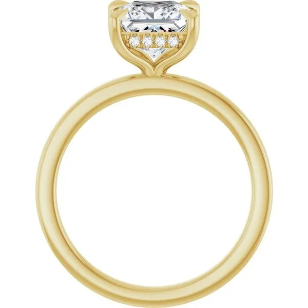 Claw-Prong Hidden Halo-Style Engagement Ring Image 2 JF Jones Jewelers Rochester, NY