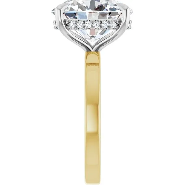 Claw-Prong Hidden Halo-Style Engagement Ring Image 4 Mark Jewellers La Crosse, WI