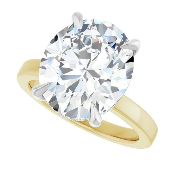 Claw-Prong Hidden Halo-Style Engagement Ring Image 5 JF Jones Jewelers Rochester, NY