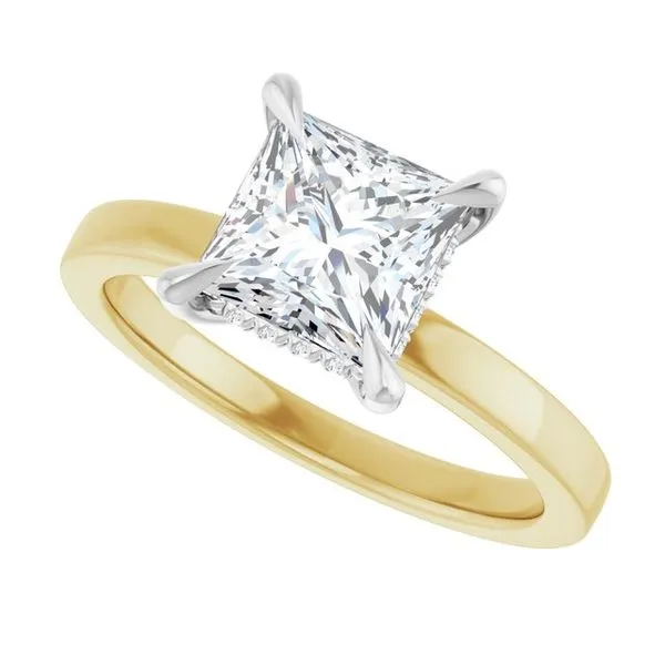 Claw-Prong Hidden Halo-Style Engagement Ring Image 5 Futer Bros Jewelers York, PA