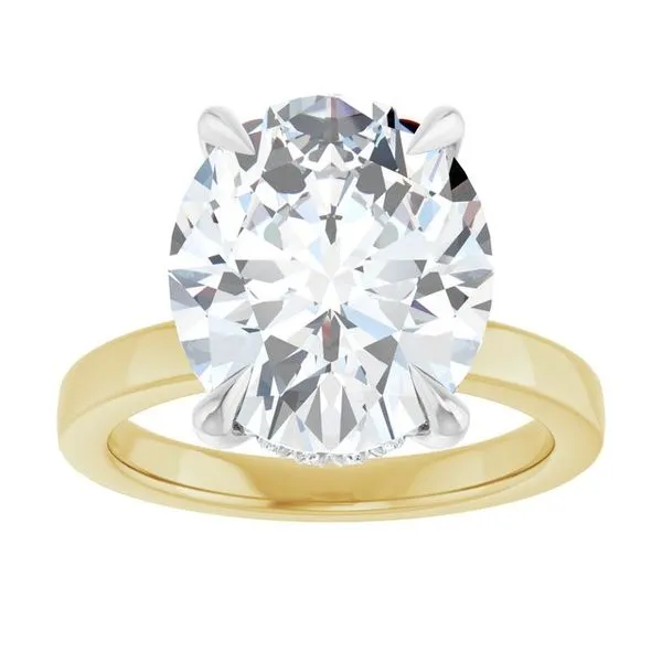 Claw-Prong Hidden Halo-Style Engagement Ring Image 3 Shipley's Fine Jewelry Hampstead, MD