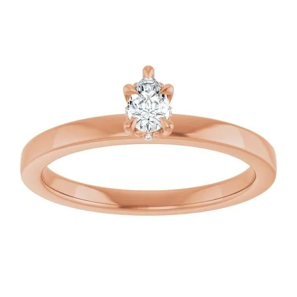 Claw-Prong Hidden Halo-Style Engagement Ring Image 3 Natale Jewelers Sewell, NJ