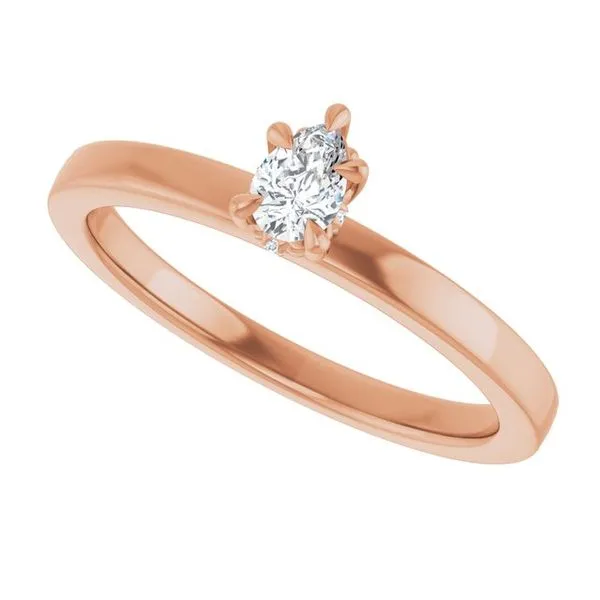 Claw-Prong Hidden Halo-Style Engagement Ring Image 5 Arezzo Jewelers Elmwood Park, IL