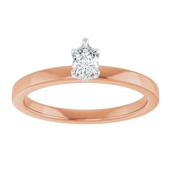 Claw-Prong Hidden Halo-Style Engagement Ring Image 3 Hudson Valley Goldsmith New Paltz, NY