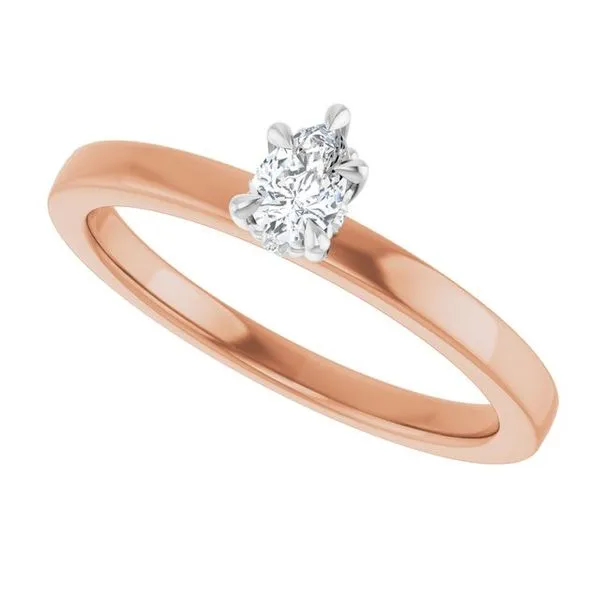 Claw-Prong Hidden Halo-Style Engagement Ring Image 5 Northwood Jewelers Northwood, OH