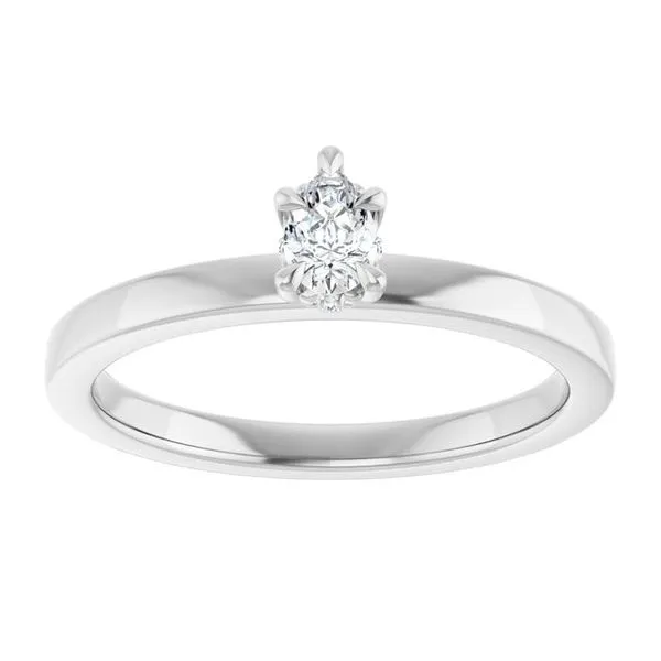 Claw-Prong Hidden Halo-Style Engagement Ring Image 3 Northwood Jewelers Northwood, OH