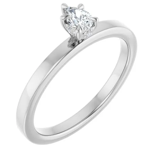 Claw-Prong Hidden Halo-Style Engagement Ring Don's Jewelry & Design Washington, IA