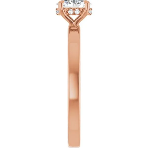 Claw-Prong Hidden Halo-Style Engagement Ring Image 4 Raleigh Diamond Fine Jewelry Raleigh, NC