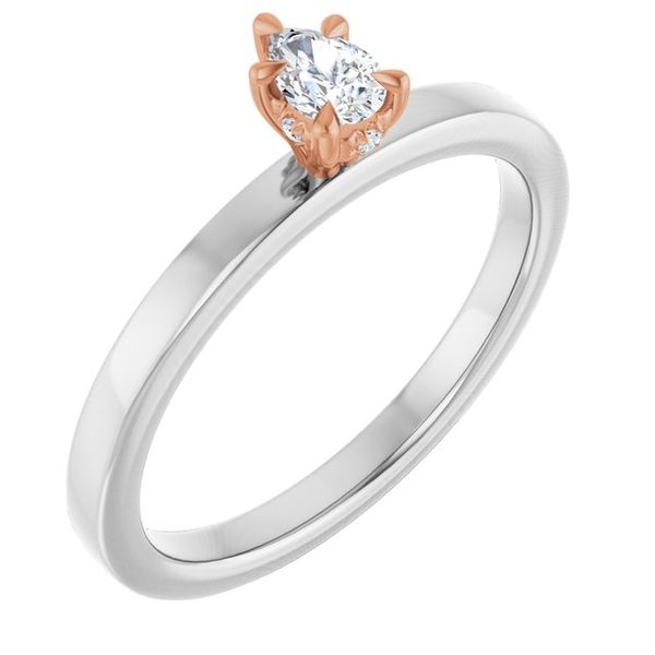Claw-Prong Hidden Halo-Style Engagement Ring