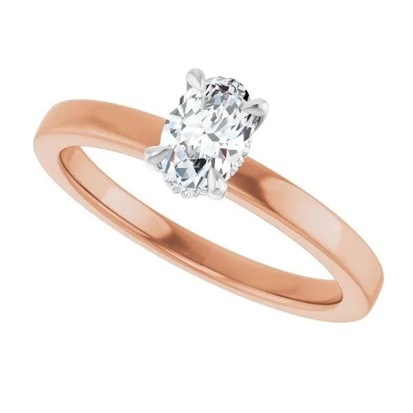 Claw-Prong Hidden Halo-Style Engagement Ring Image 5 Mark Jewellers La Crosse, WI