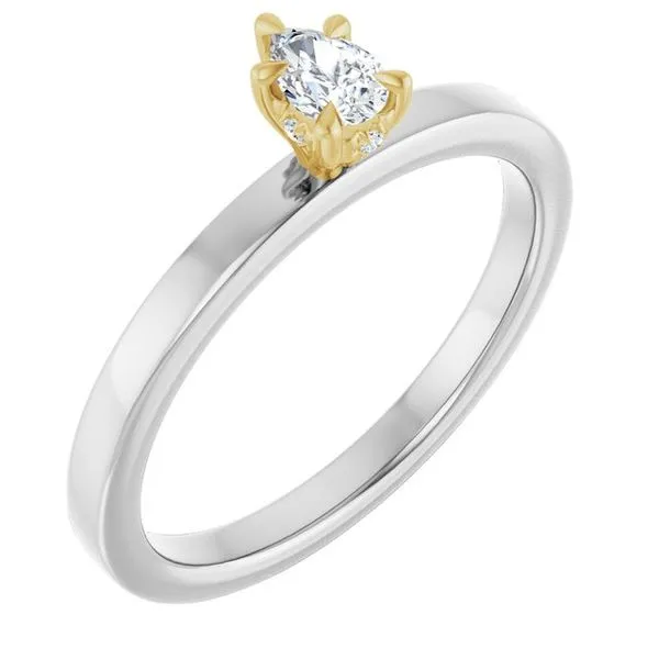 Claw-Prong Hidden Halo-Style Engagement Ring Futer Bros Jewelers York, PA