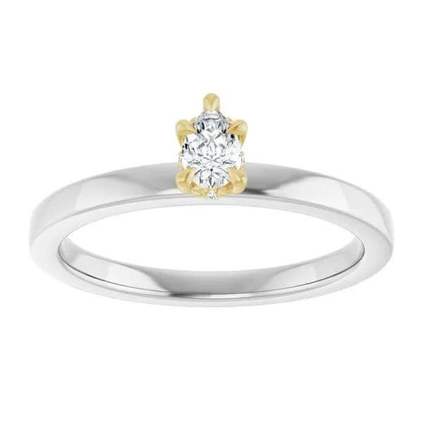 Claw-Prong Hidden Halo-Style Engagement Ring Image 3 Don's Jewelry & Design Washington, IA